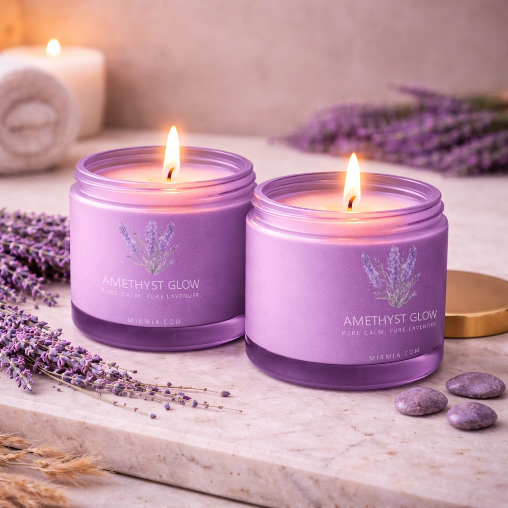 MirMia Lavender Bliss Aromatherapy Scented Candle (2)