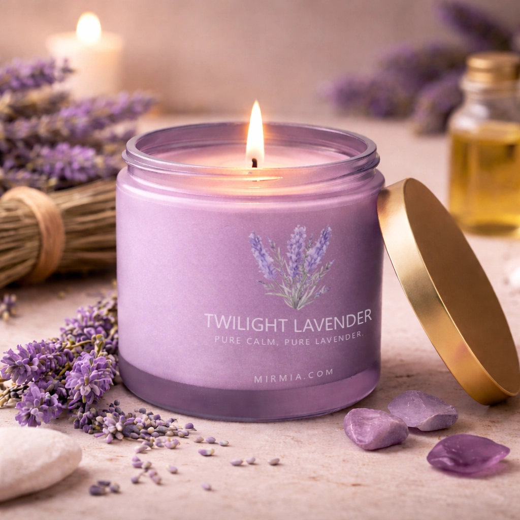 MirMia Lavender Bliss Aromatherapy Scented Candle