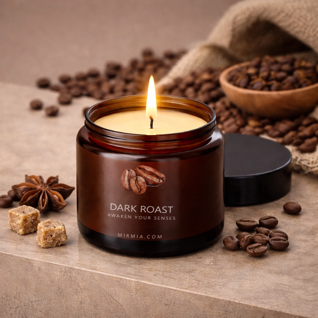 MirMia Midnight Coffee Gourmet Scented Candle (1)