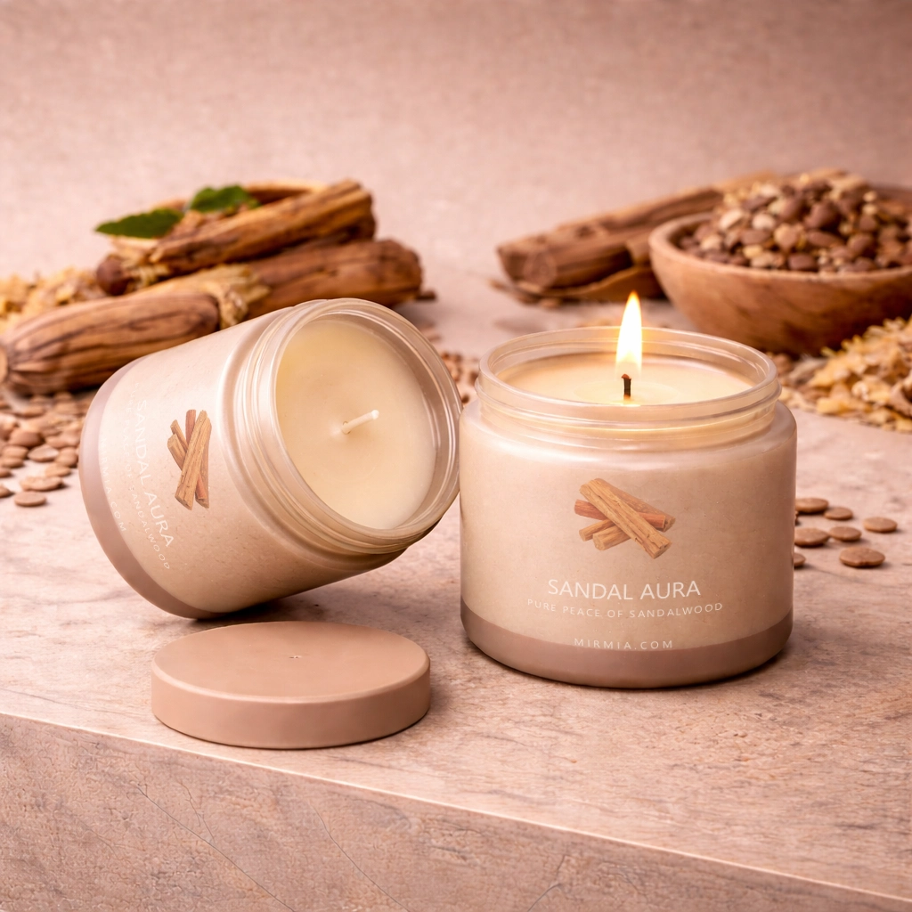 MirMia Sacred Sandalwood Luxury Scented Candle (2)