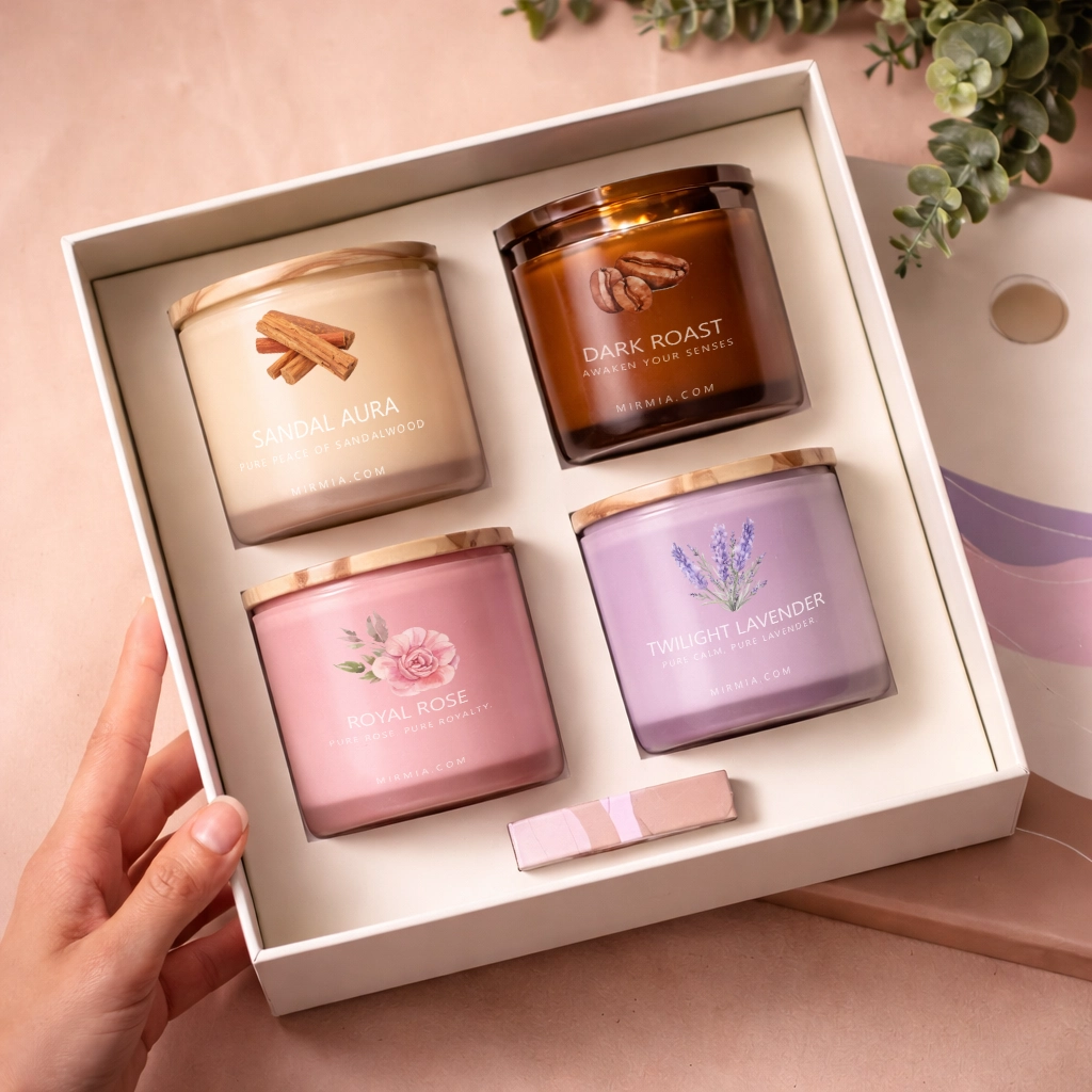 MirMia Signature Fragrance Collection – Luxury 4 Candle Combo Pack (3)